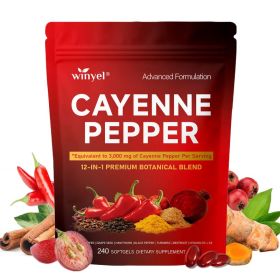 Chili Pepper Softgel Supplement To Support Leg Vein, Heart, And Vascular Health. Contains Vitamins C, D3, And K2, As Well As Extracts Of Grape Se (Option: 1 PCS)